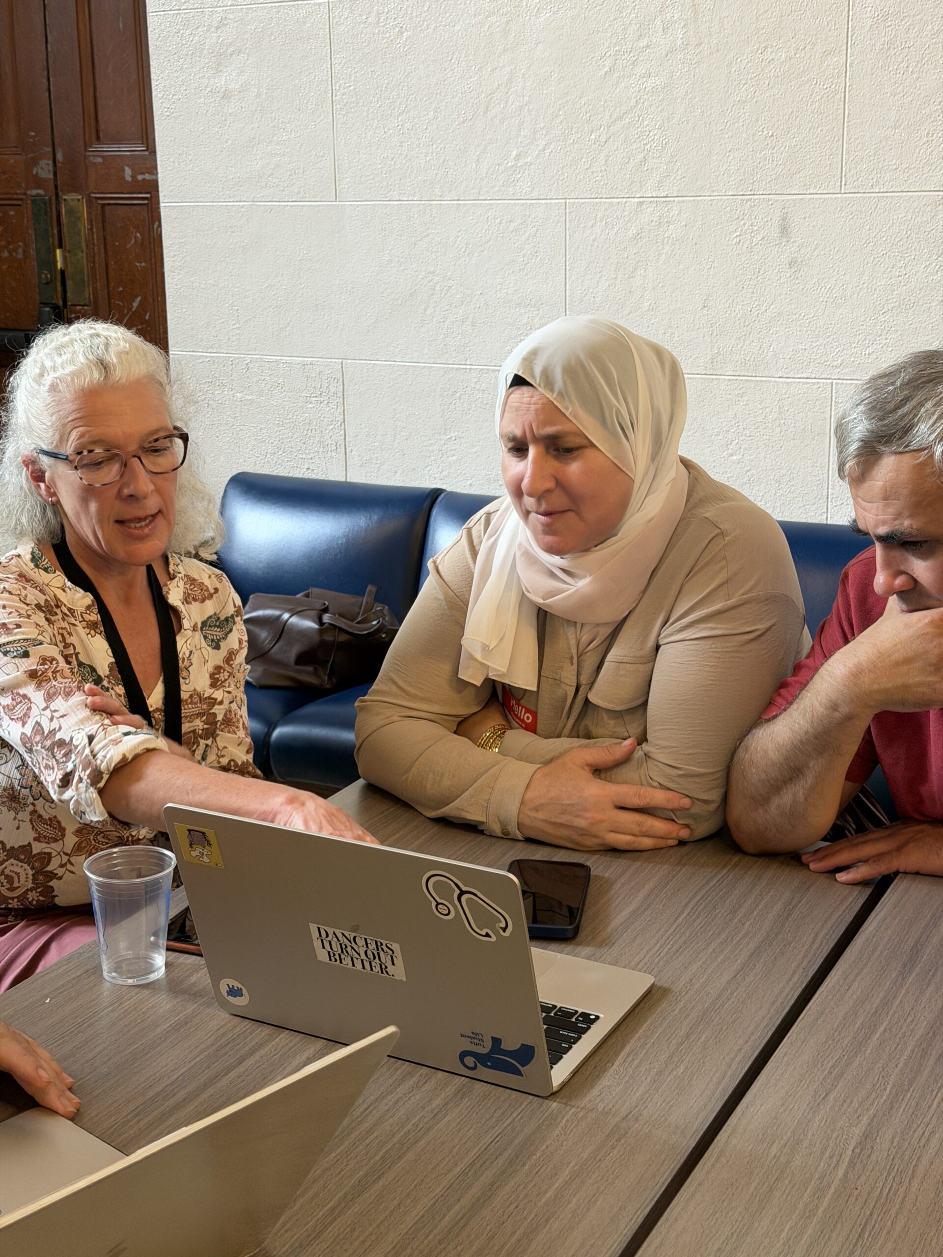 Participants developing practical skills through Elena’s Light